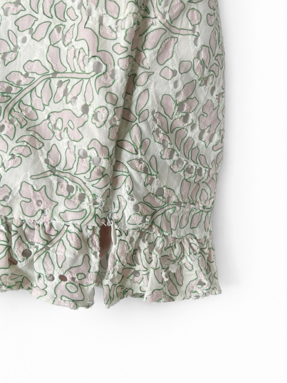 Misa Los Angeles Pale Green and White Floral Skirt Set - Picture 8 of 12
